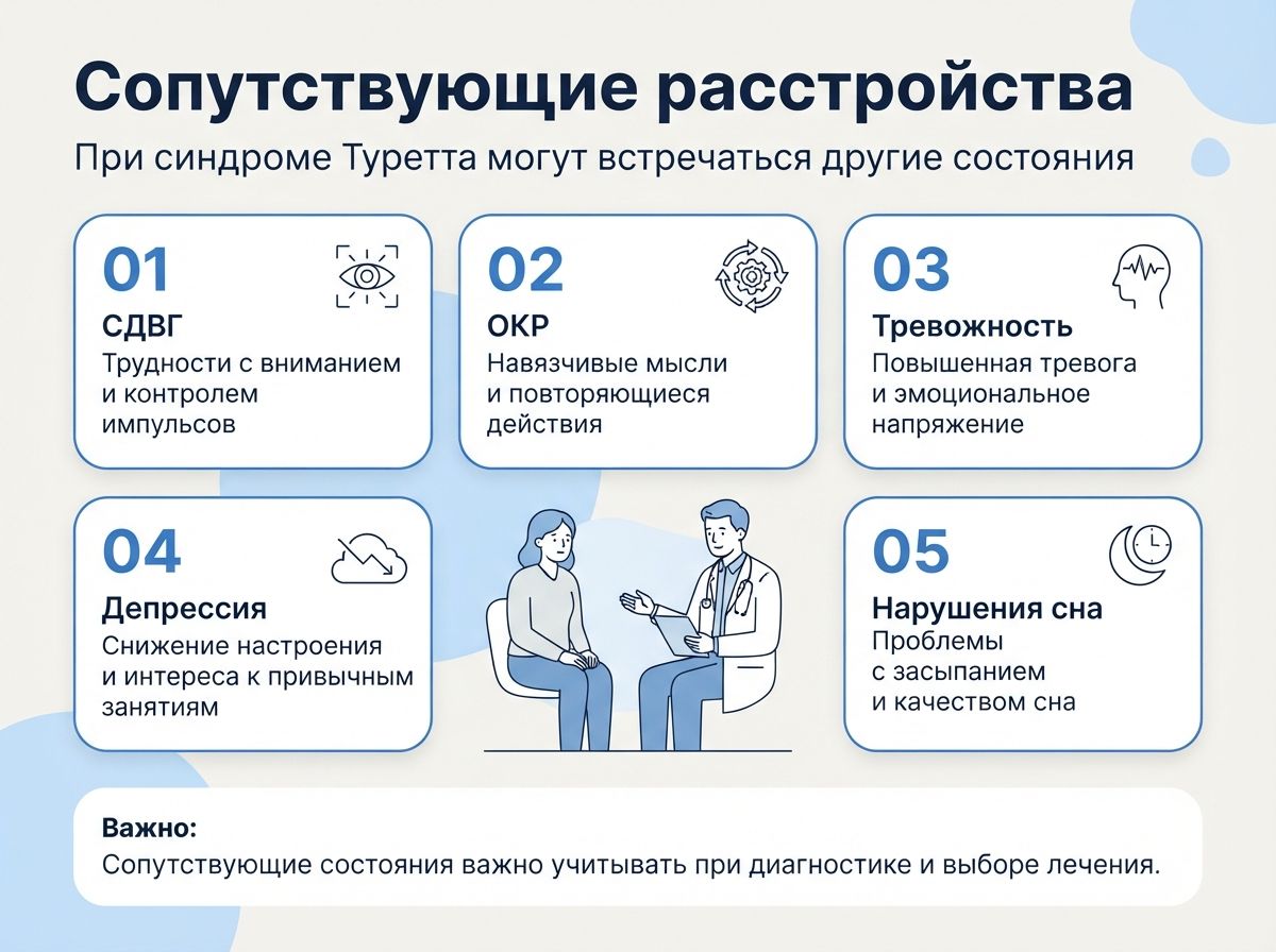 Лечение синдрома Туретта в Емве инфографика