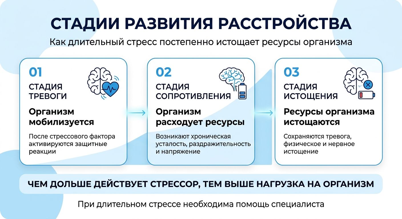 Лечение стресса в Емве инфографика